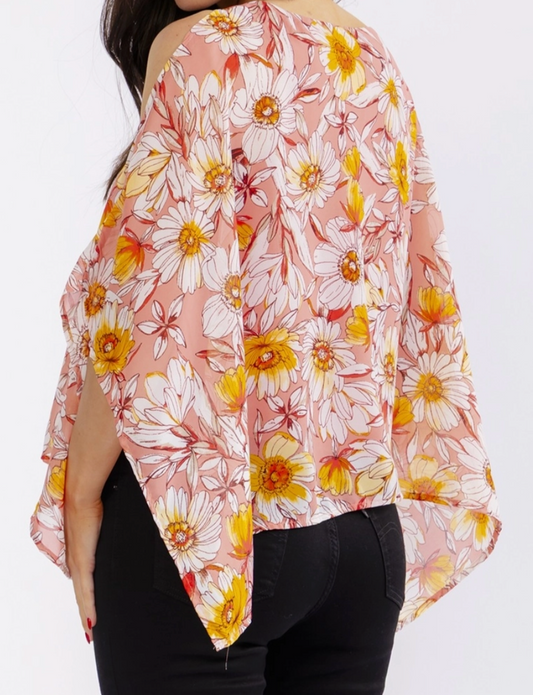 Daisy Lane Cold Shoulder Tunic BLUSH