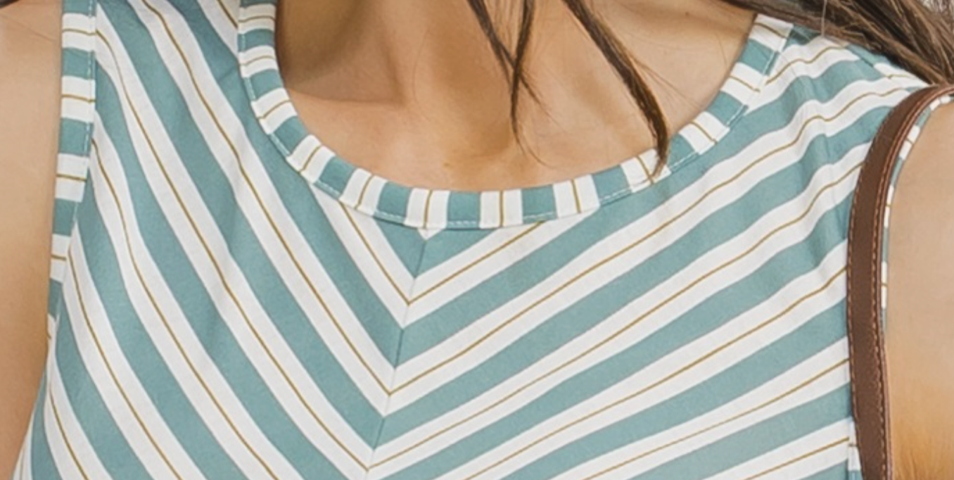 Boardwalk Breeze Twist Tank SEA GLASS