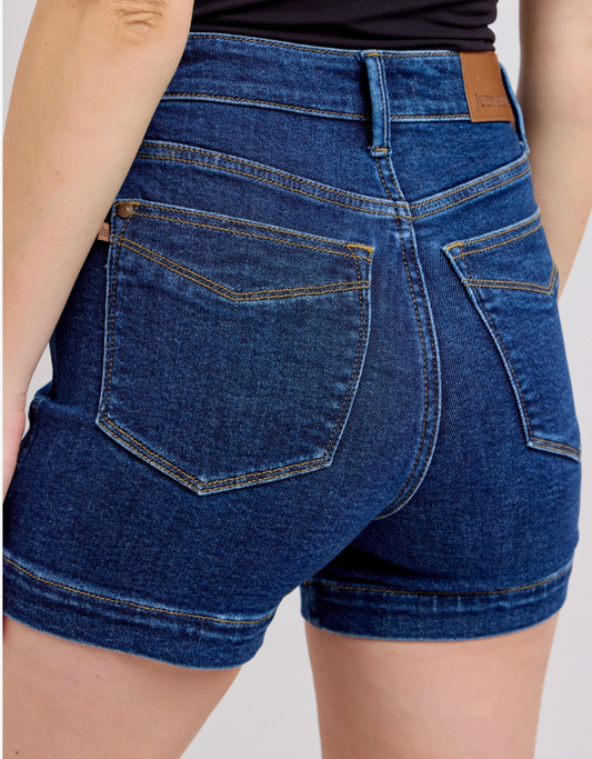 JUDY BLUE Tum Ctrl Cuffed HR 4.25