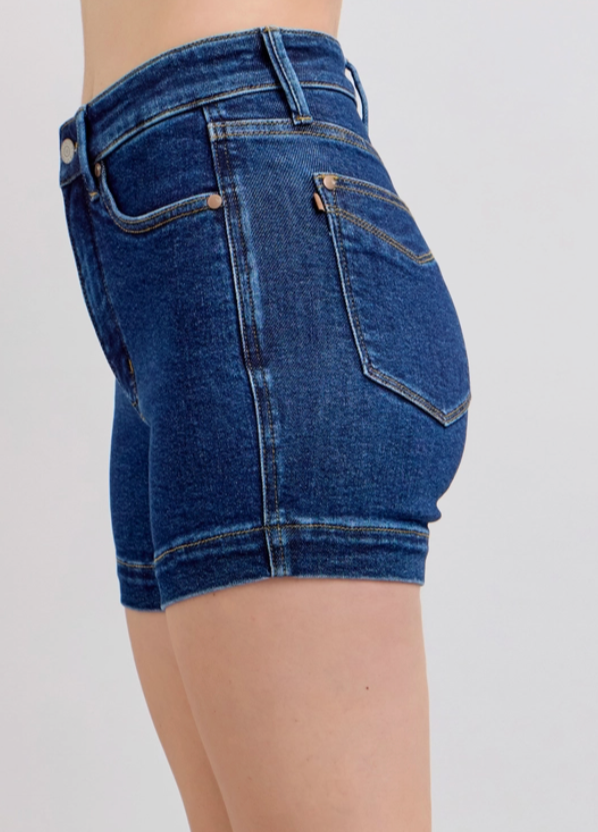 JUDY BLUE Tum Ctrl Cuffed HR 4.25