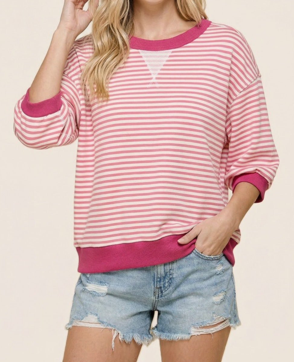 Casual Charm Pullover BERRY