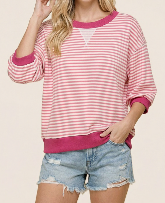 Casual Charm Pullover BERRY