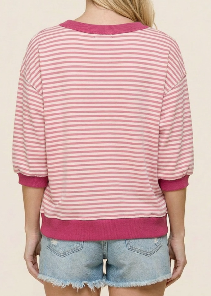 Casual Charm Pullover BERRY