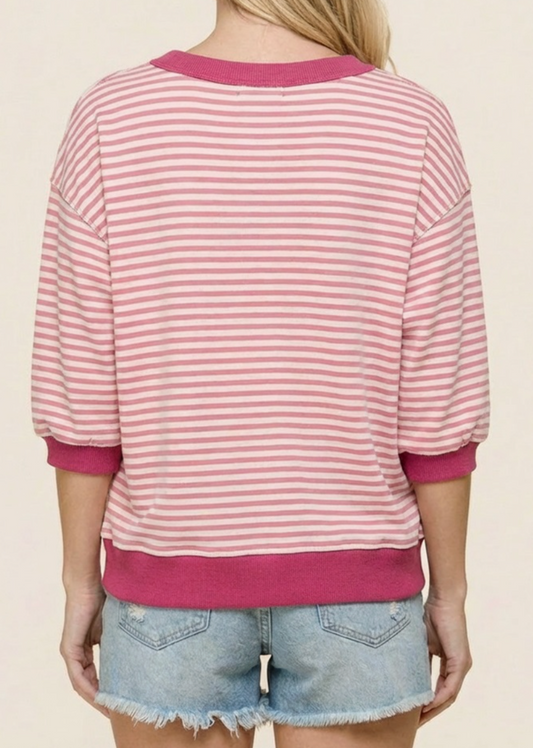 Casual Charm Pullover BERRY