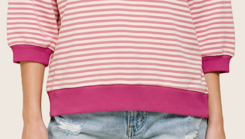 Casual Charm Pullover BERRY