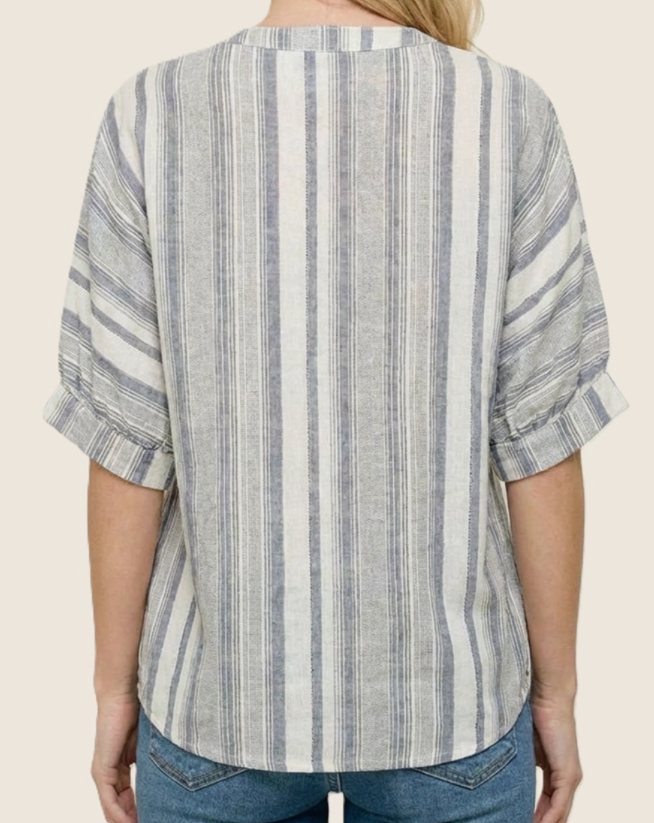 Salty Air Stripe Button Down