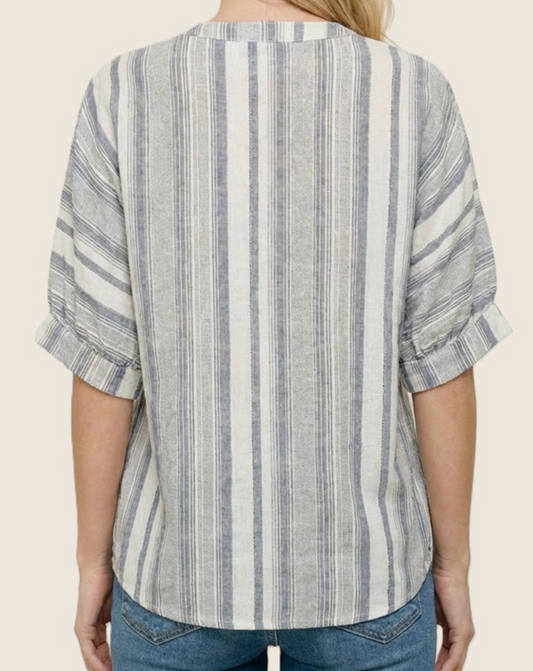 Salty Air Stripe Button Down