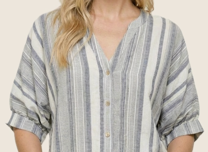 Salty Air Stripe Button Down