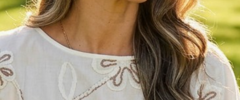 Wildflower Whimsy Blouse IVORY