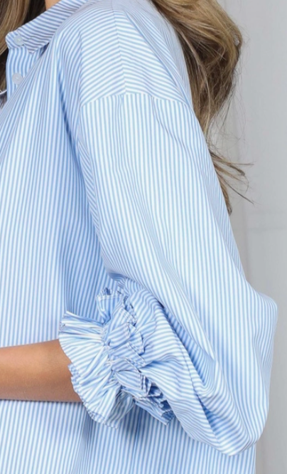 The Hampton Stripe Shirt BLUE