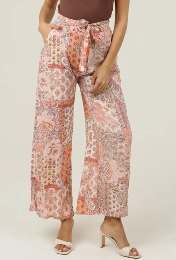 Blushing Paisley Pants