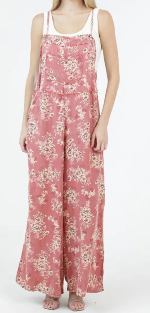 Petals & Pockets Jumpsuit CORAL