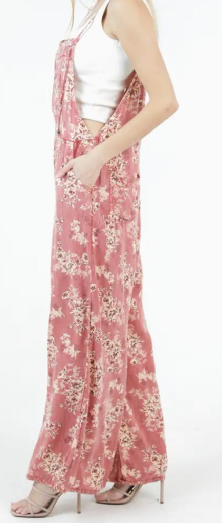 Petals & Pockets Jumpsuit CORAL