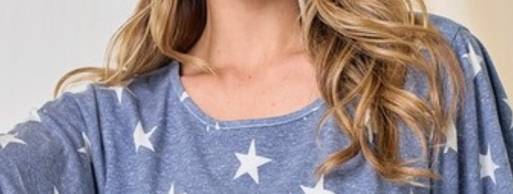 Freedom Fringe Tee BLUE
