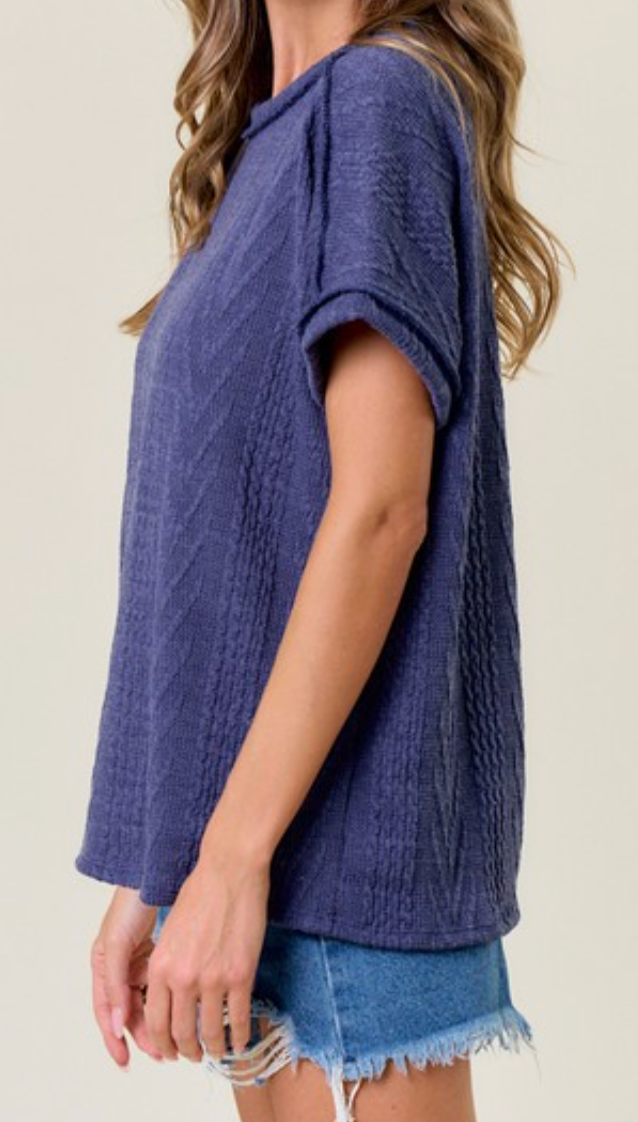 Relaxed Rhythm Top NAVY