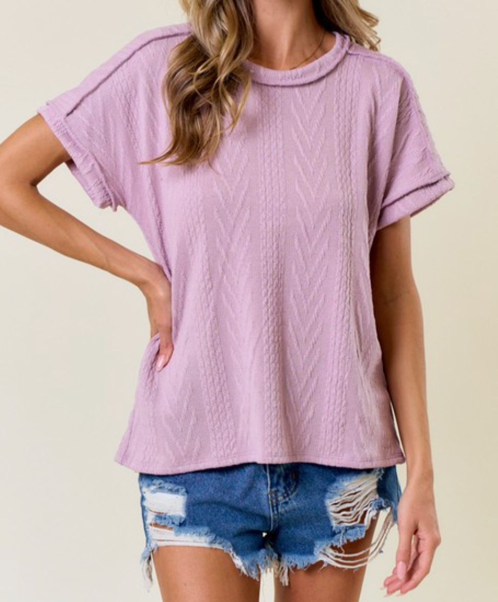Relaxed Rhythm Top LAVENDER