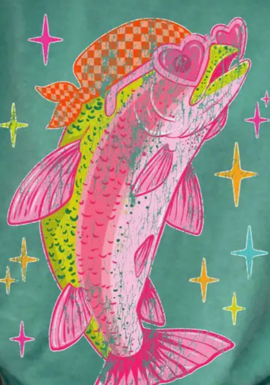Lucky Catch Graphic Tee NEON