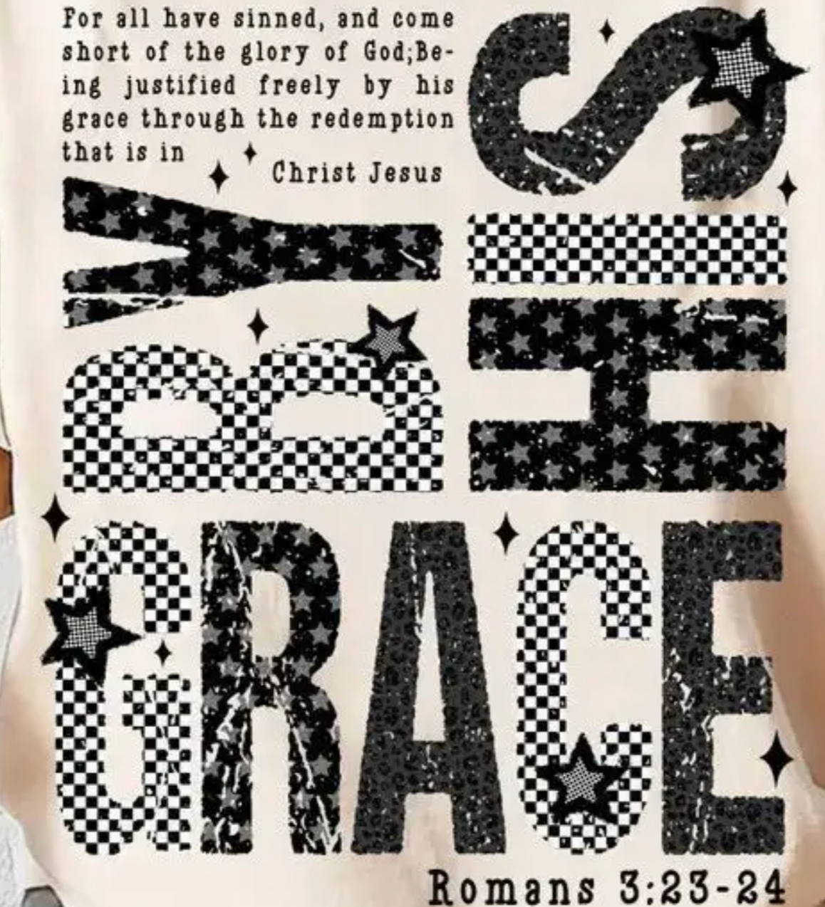 Grace Wins Graphic Tee CREAM