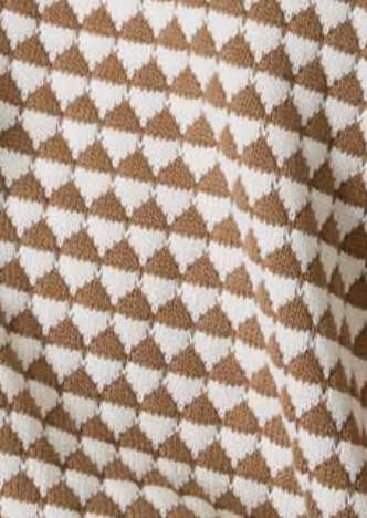 Geometric Grace Sweater BROWN
