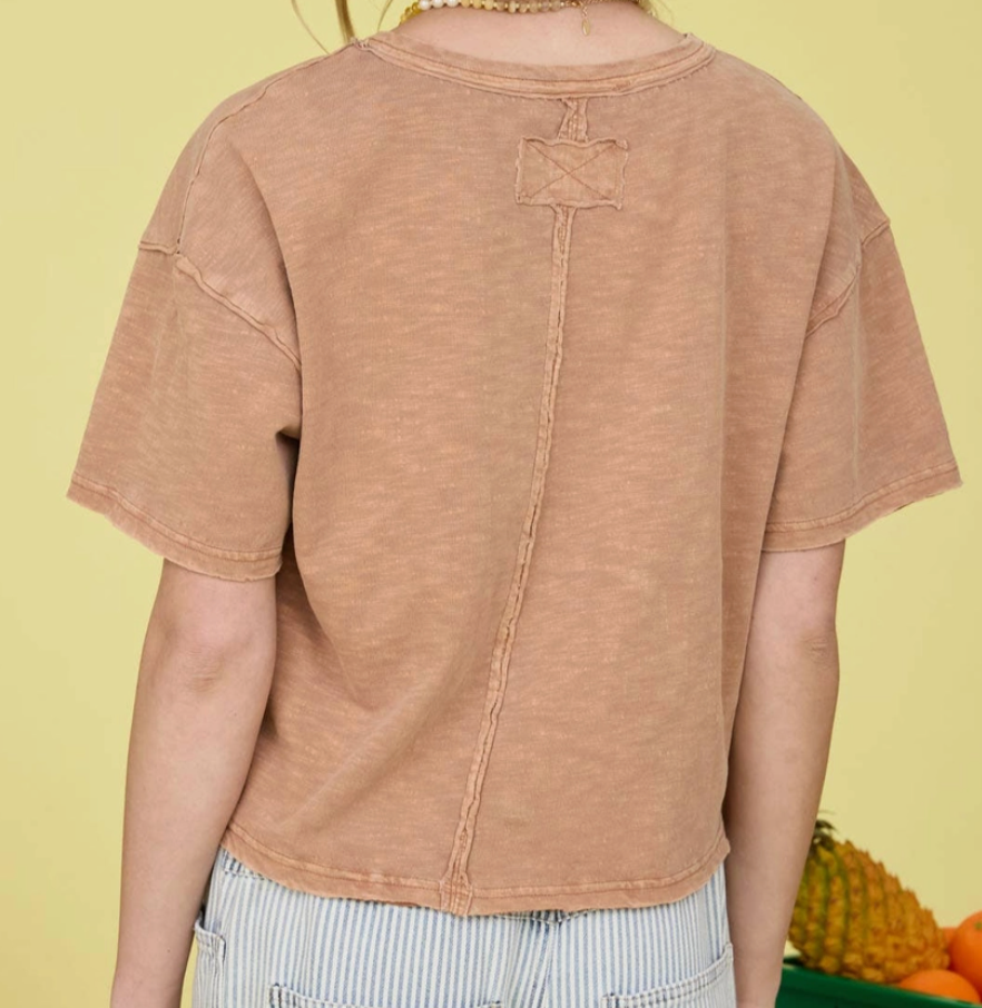 Vintage Lived~In Pocket Tee CLAY