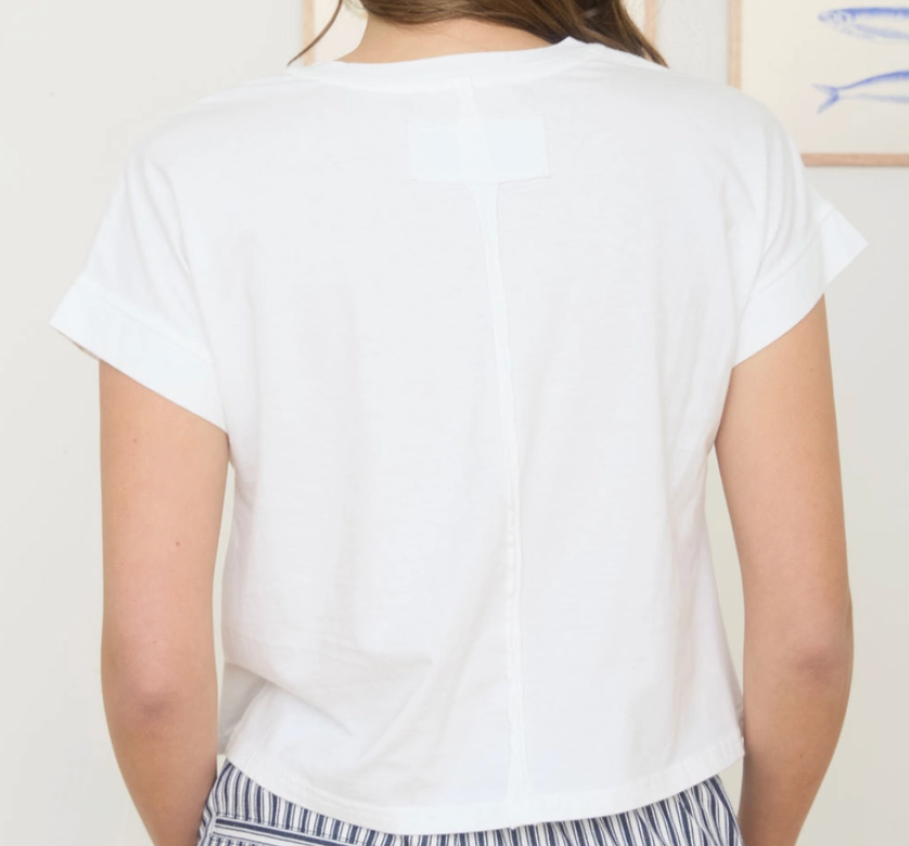 Vintage Wash Boxy Tee WHITE