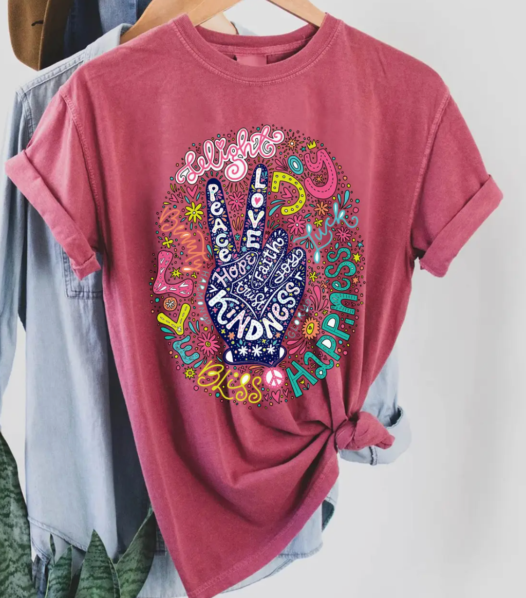 Peaceful Soul Graphic Tee BERRY