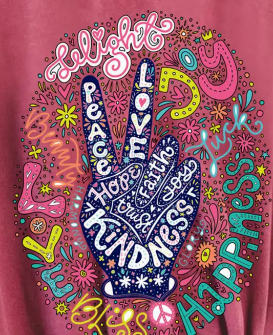 Peaceful Soul Graphic Tee BERRY