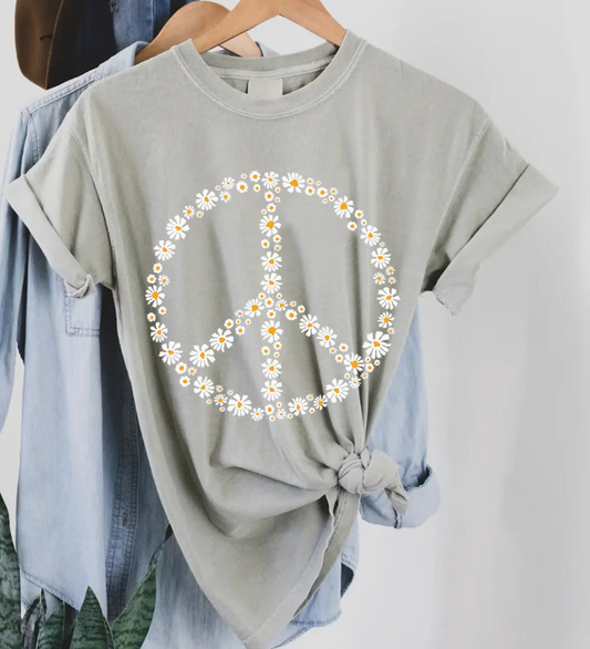 Daisy Daydream Peace Tee SAGE MIST