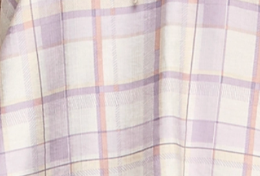 Soft Spoken Plaid Blouse LAVENDER
