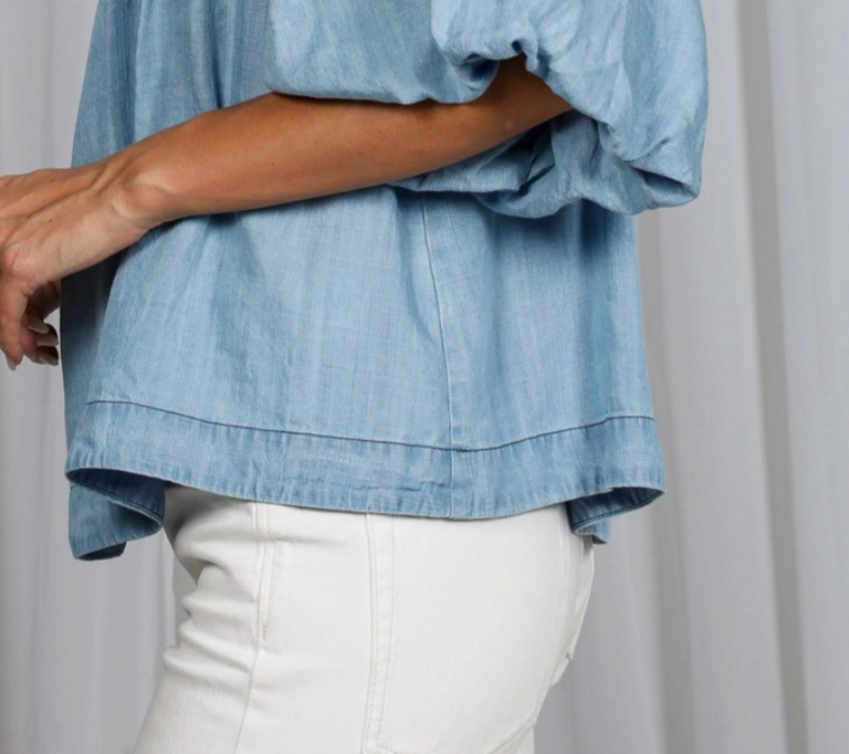 Blue Skies Chambray Blouse