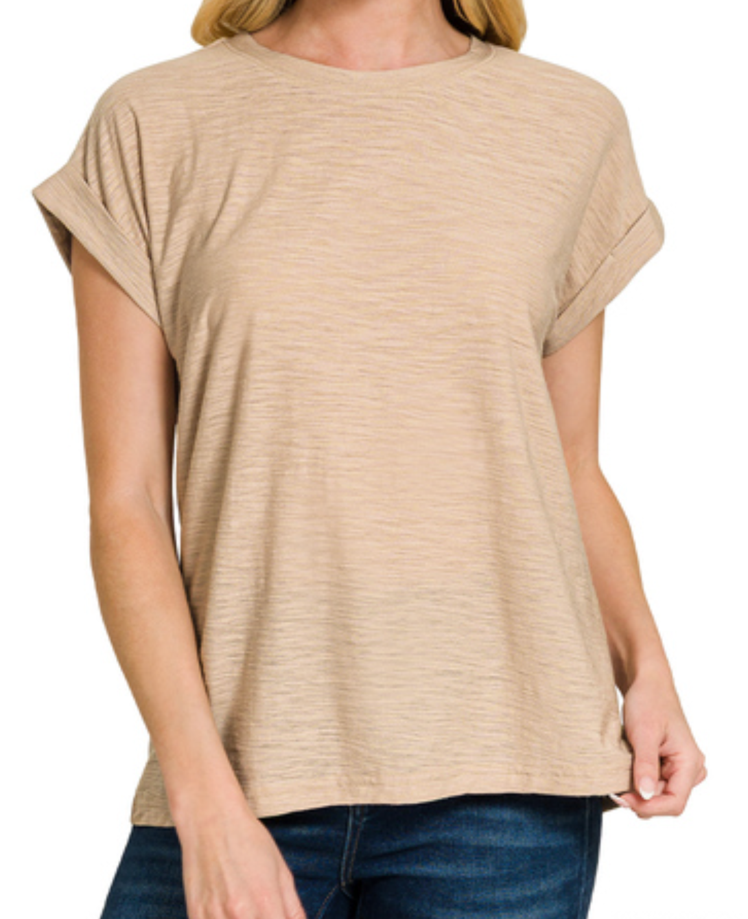 Modal Slub Tee LT MOCHA