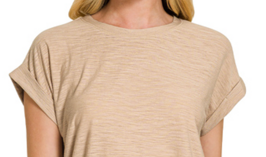 Modal Slub Tee LT MOCHA