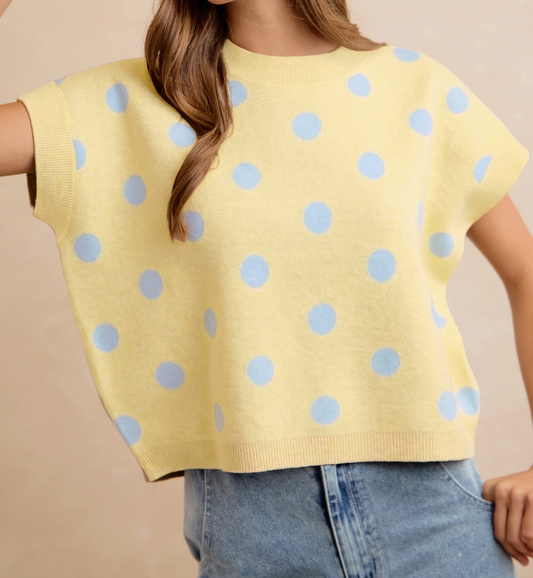 Sunshine & Sky Knit Sweater YELLOW
