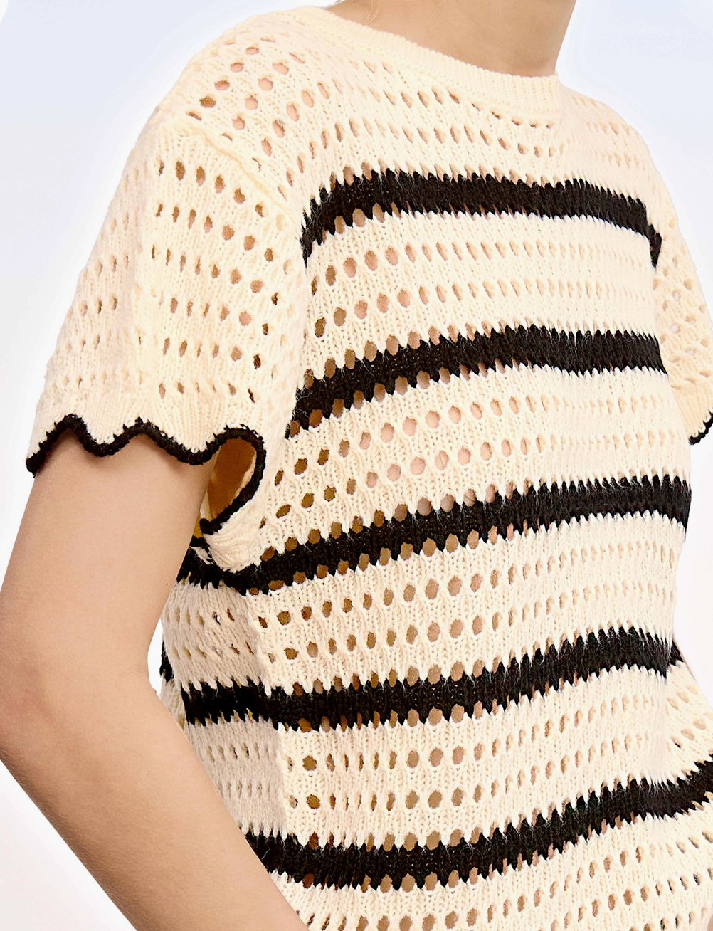 Harbor Breeze Crochet Sweater BEIGE