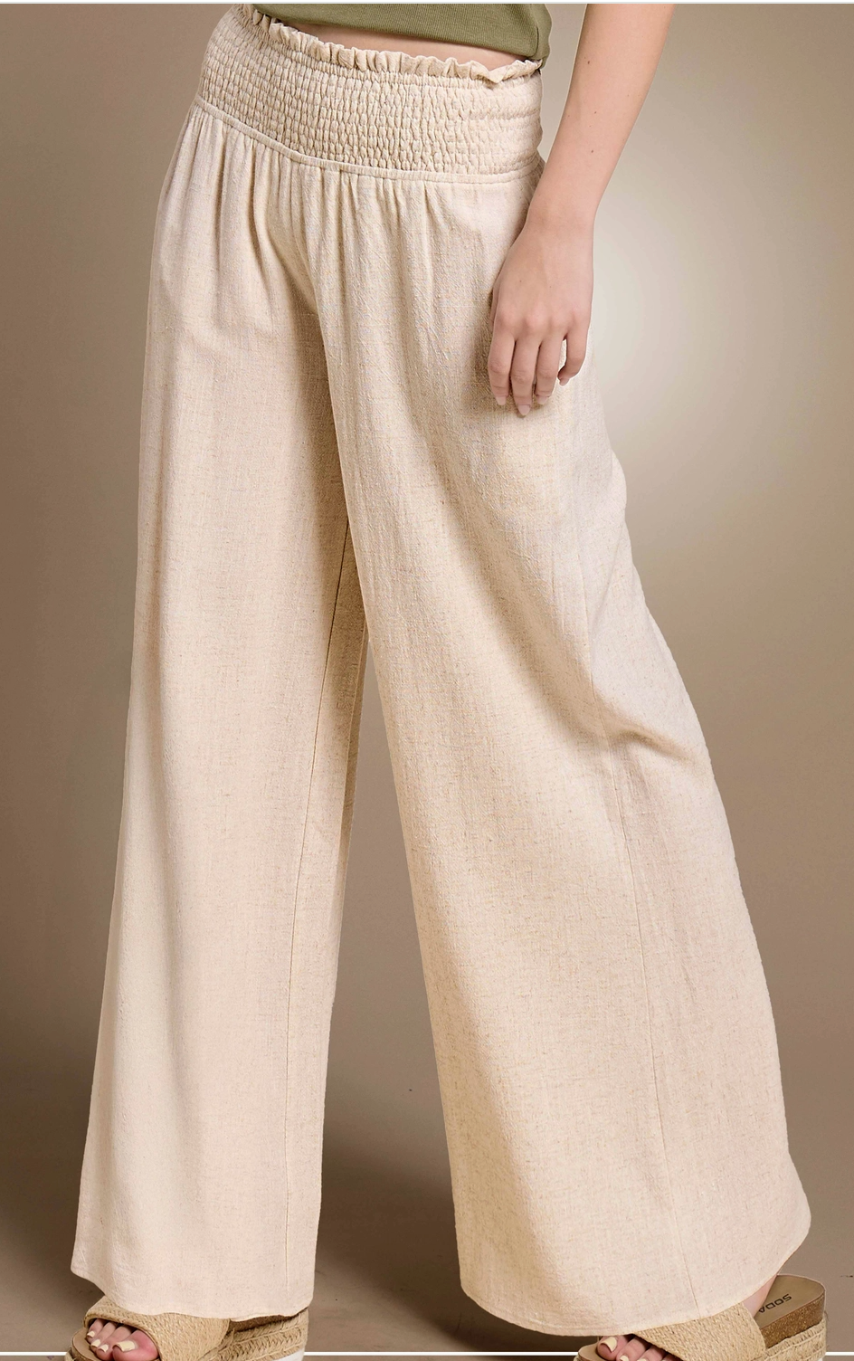 Natural Ease Wide Leg Pants NATURAL