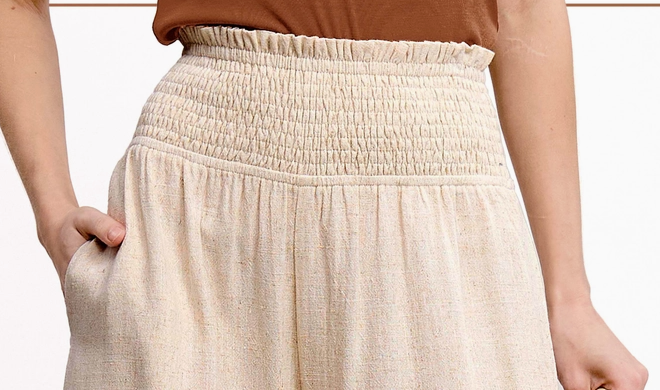 Natural Ease Wide Leg Pants NATURAL