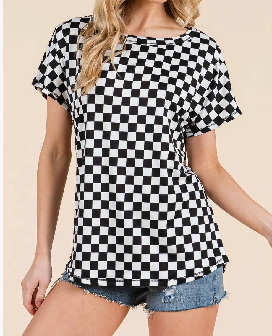 Finish Line Tee B&W
