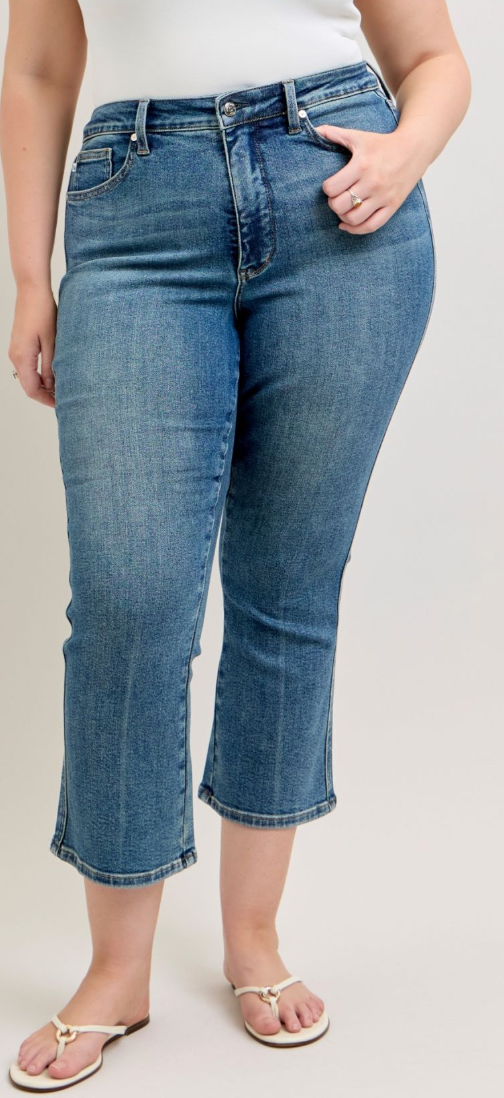 JUDY BLUE PS Tum Ctrl HR Capri 26.5"