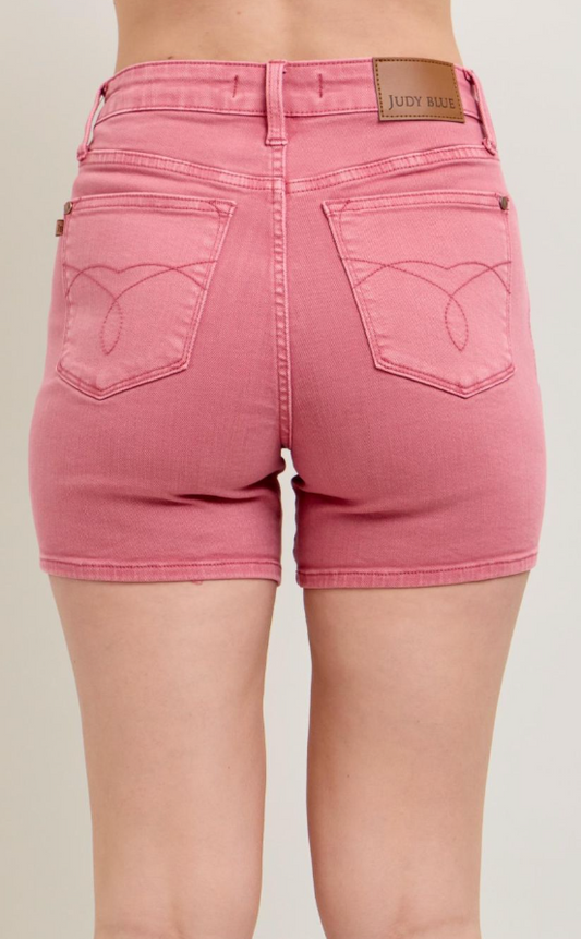 JUDY BLUE Embroidered Pocket HR ROSE 5"