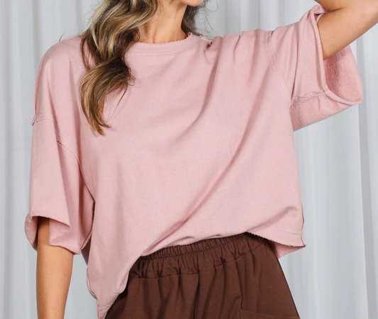 Cloud Nine Cotton Top BLUSH