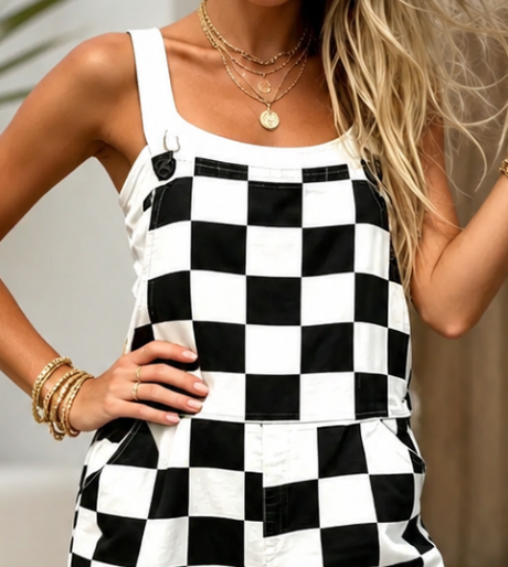 Race Day Ready Overalls B&W