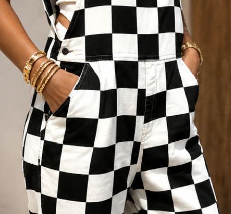 Race Day Ready Overalls B&W