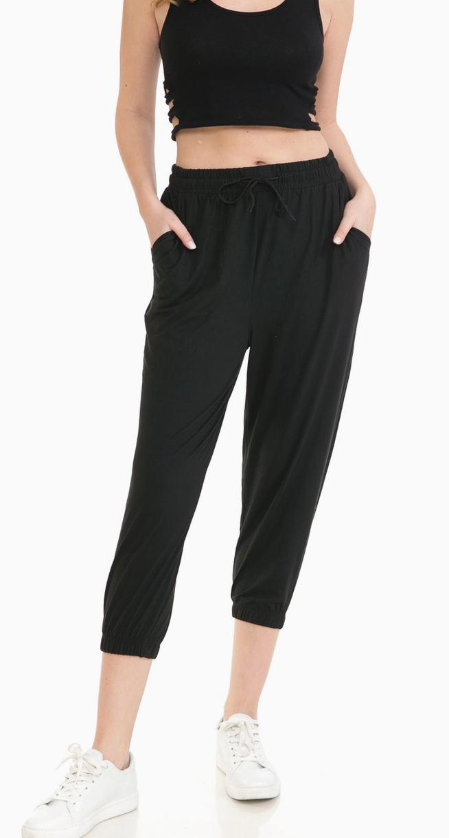 Butter Soft Capri Leggings BLACK