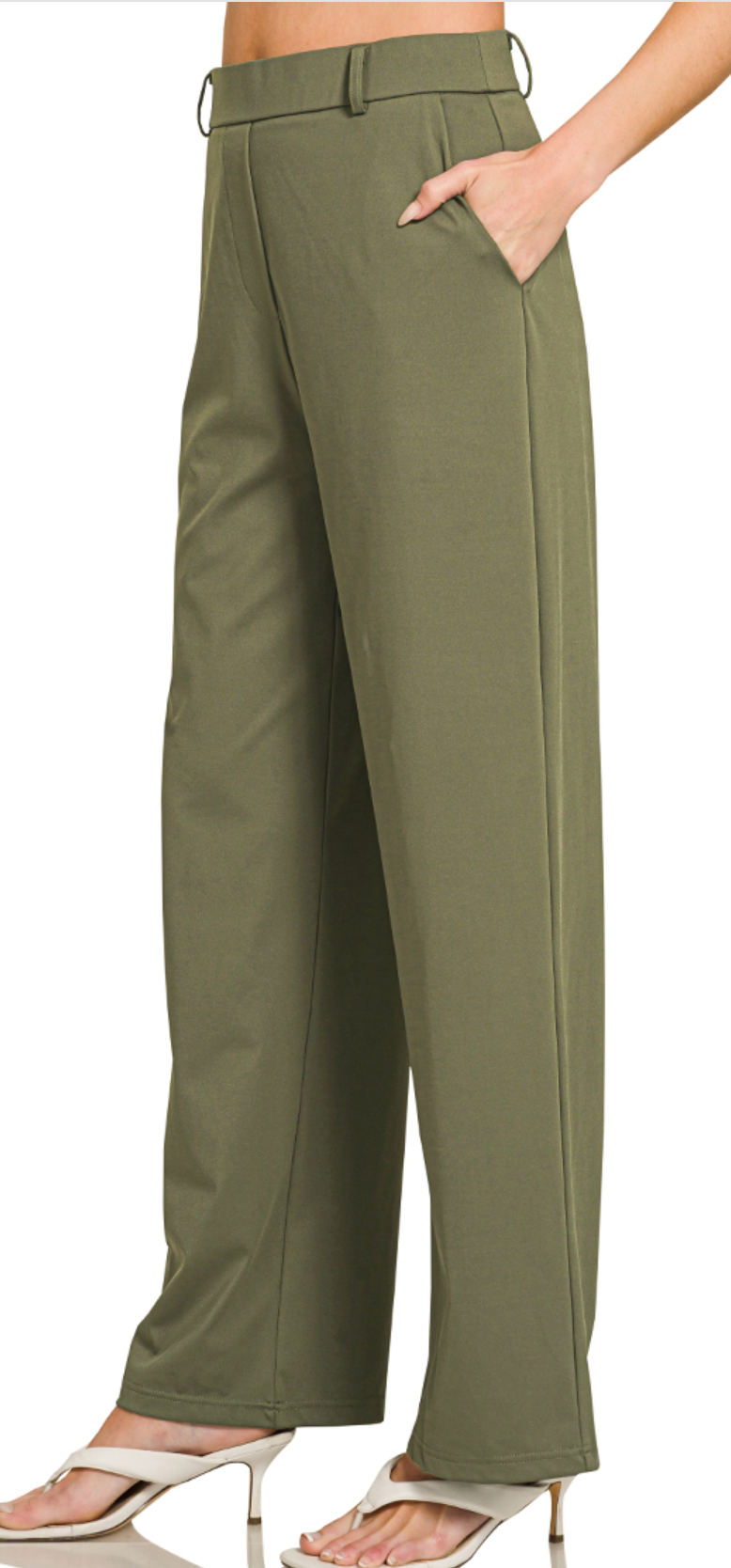 Simply Polished Trouser 30" OLIVE