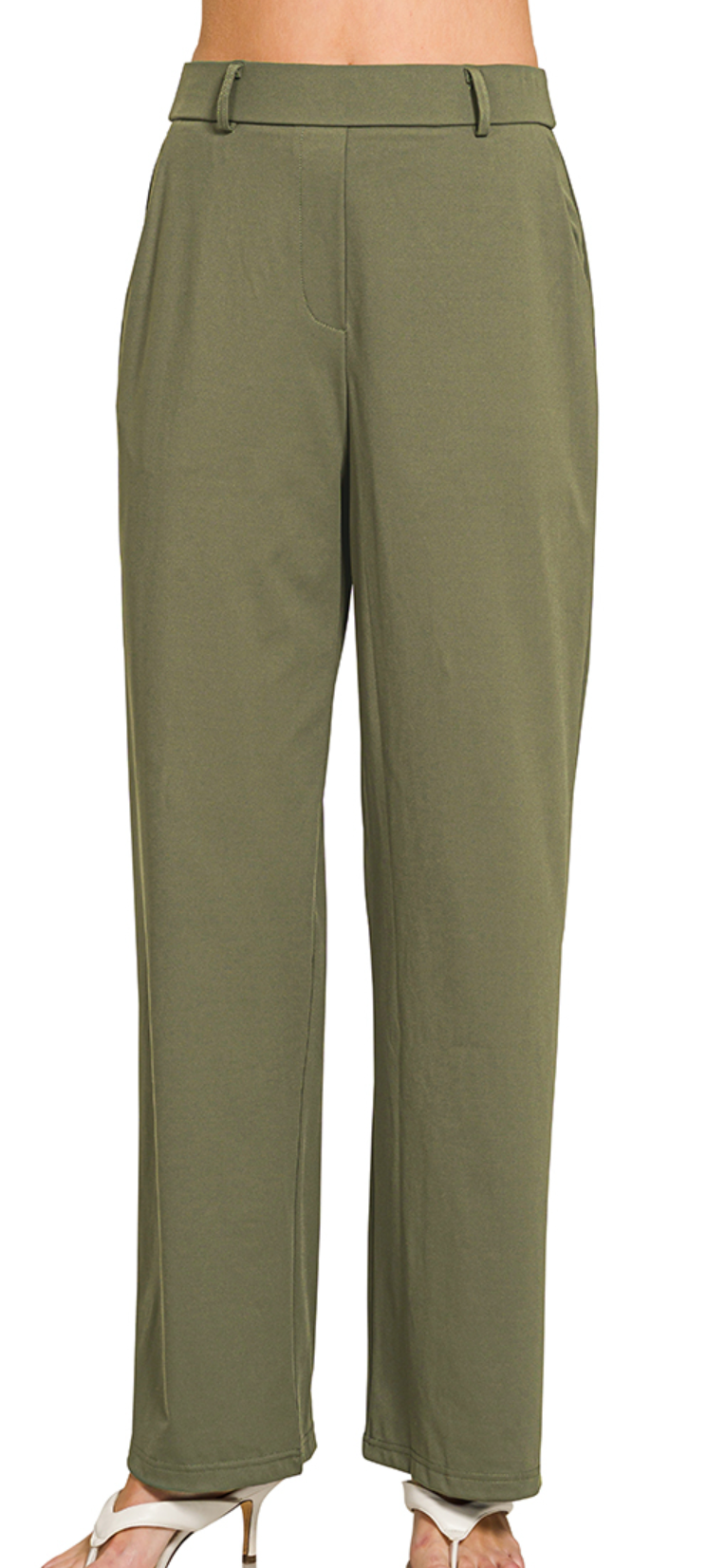 Simply Polished Trouser 30" OLIVE