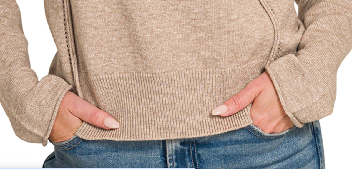Cozy & Collected Half Zip MOCHA
