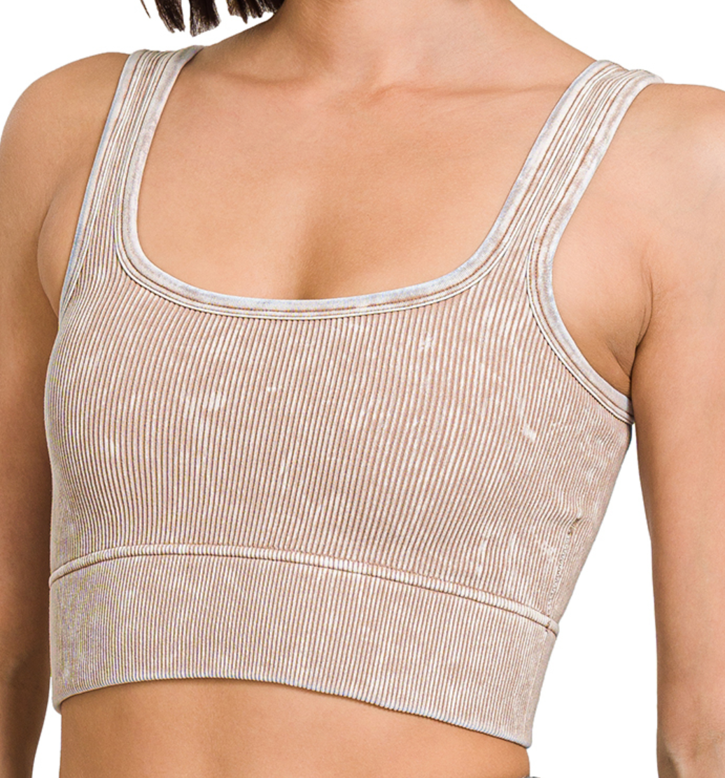 Perfect Base Ribbed Brami MOCHA