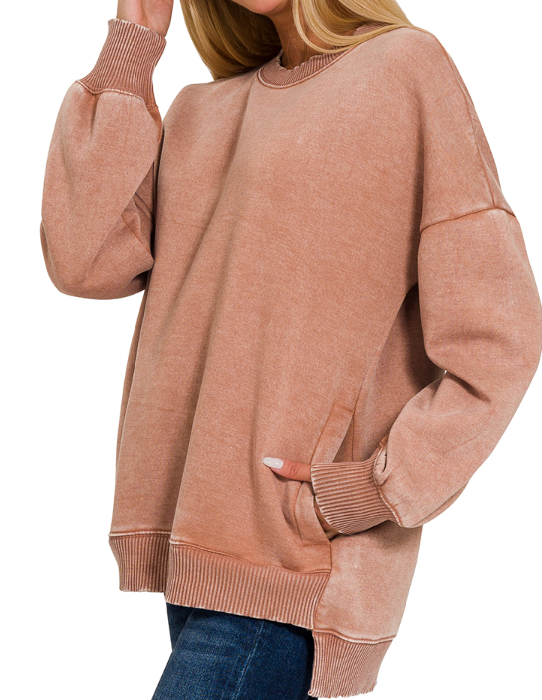 Comfy Comes First Pullover RUST