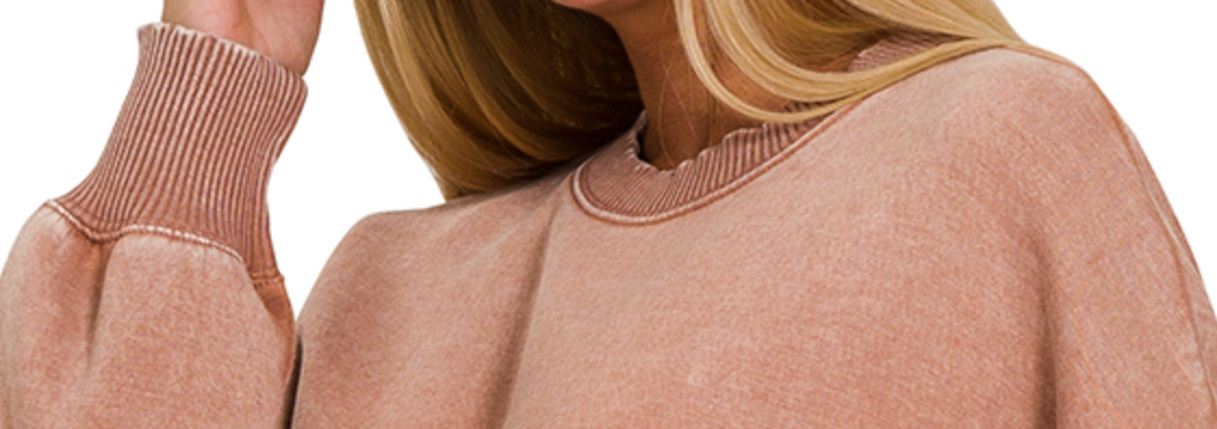 Comfy Comes First Pullover RUST