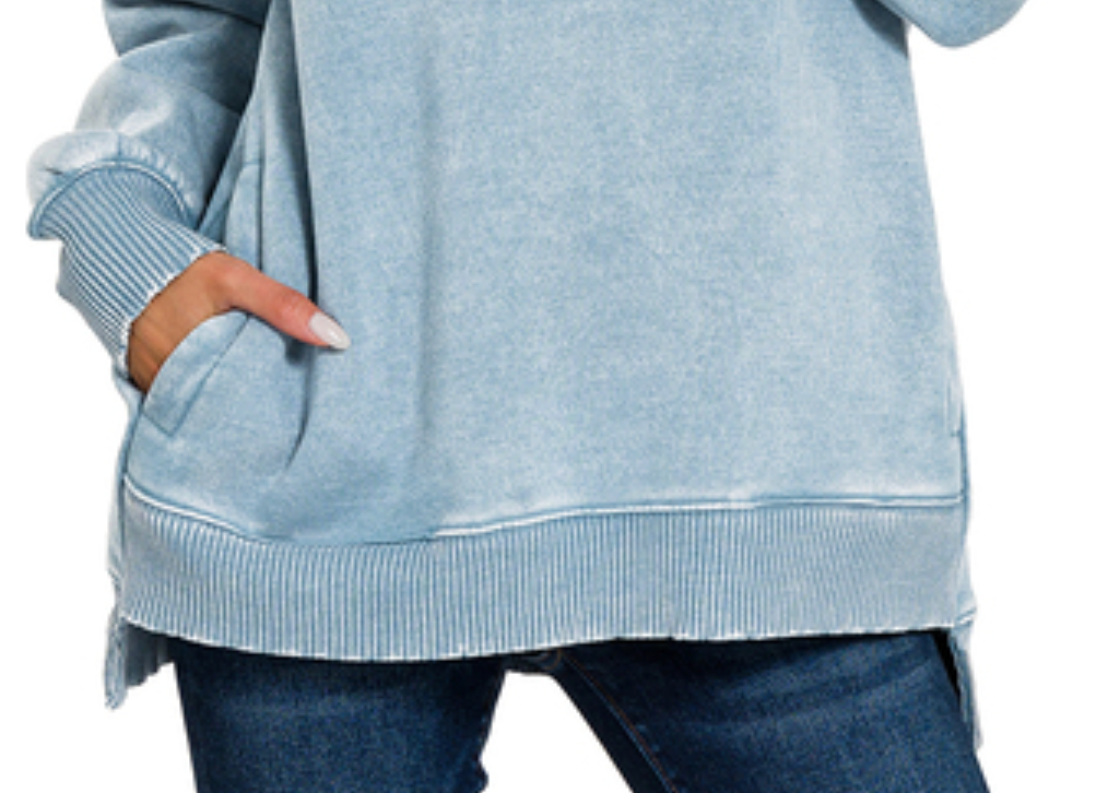 Comfy Comes First Pullover BLUE
